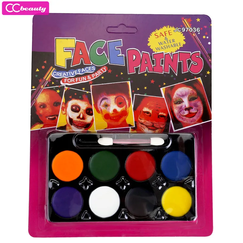 2018 CCbeauty Face Paint Kit Body Paint Washable Non Toxic Professional
