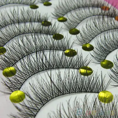 Beautiful Popfeel 10 Pairs Makeup Beauty False Eyelashes Extension Long Thick Cross Eye Lashes Beauty & Health Makeup Tool