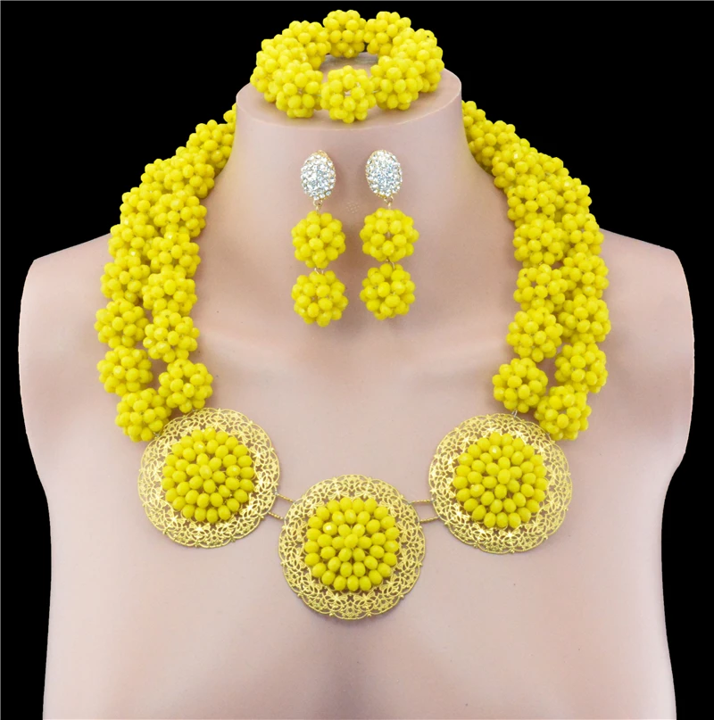 laanc Handmade Folk Fashion High Grade Orange Coral Beads JewelrySets Necklace Bracelet Earrings African Nigerian Wedding