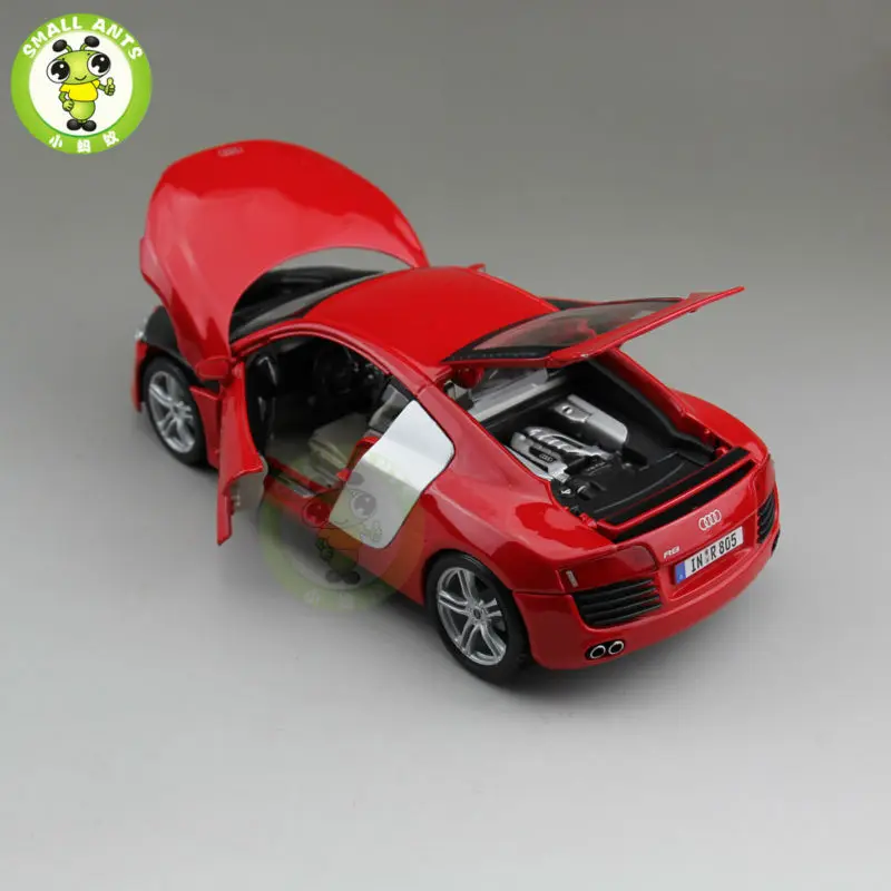 1/18 Audi R8 спортивный гоночный литой металлический автомобиль модель Maisto красный цвет