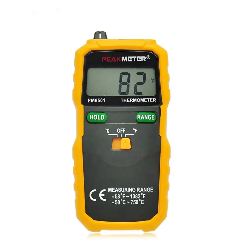 PEAKMETER PM6501 LCD Wireless K Type Digital High Accuracy Thermometer