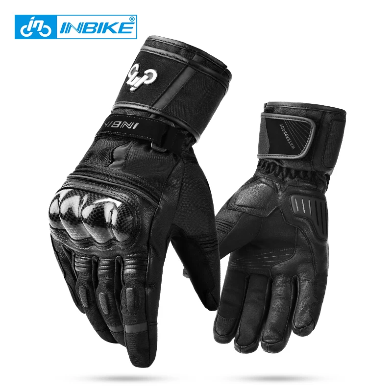 

INBIKE Winter Thermal Motorcycle Gloves Windproof Motorbike Gloves Touch Screen Men Cycling Bike Racing Moto Bicycle Glove IM866