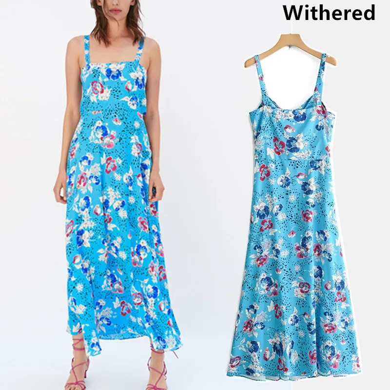 Увядшее 2019 летнее платье женское платье с цветочным принтом с вырезами без бретелек vestidos de fiesta вечернее платье комплект из 2 предметов 0616