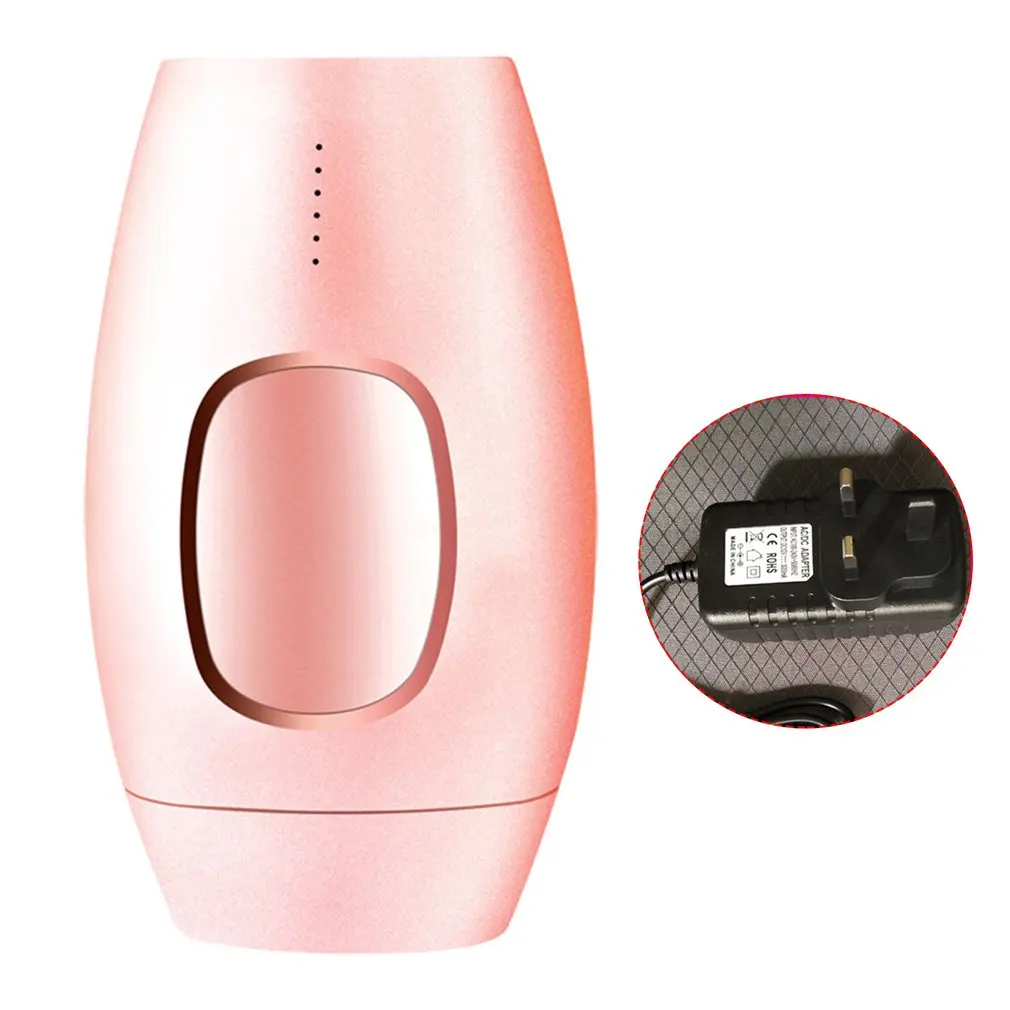 600000 профессиональная Перманентная IPL лазерная эпиляция электрическая фотоэпиляция для женщин безболезненная машина для удаления волос - Цвет: pink  UK plug