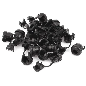 

14PCS Electric Cable Protection Strain Relief Bushing Grommet Black Nylon Strain Relief Bushing