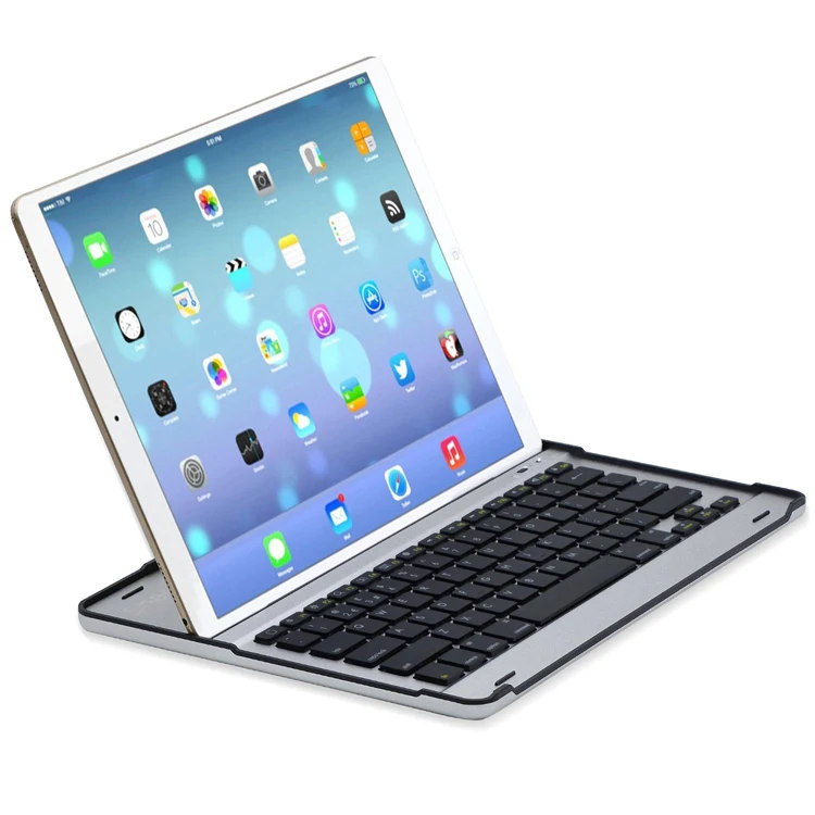  iPad pro 12.9 case with keyboard 2017 2015,360 Rotatable Wireless Keyboard Smart Folio 180 Swivel Stand Hard Shell Cover Auto SleepWake up Black  (9)