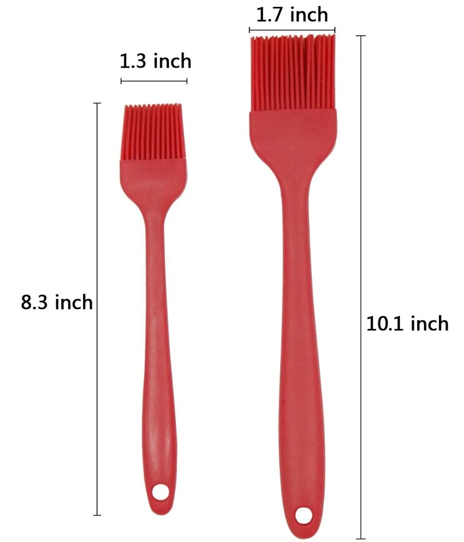 Pastry tools Brush spatulas Cookware holder 2pcs/set Baking Cooking Roasting Fondant Cake BBQ