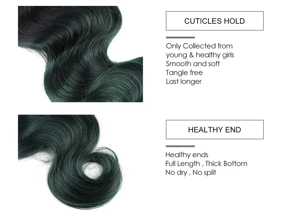 Hair Villa Brazilian Body Wave Remy Human Hair Bundles For Salon OT Turquoise Colored Hair Weft Low Ratio Longest Hair PCT 15% (28)