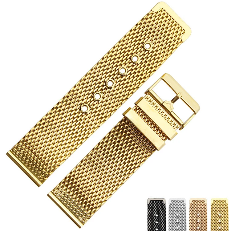 Сетчатый ремешок для часов из нержавеющей стали аксессуары Cartier dw tissot Omega Longines