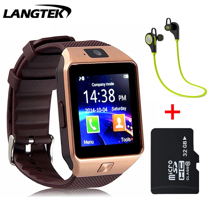 LANGTEK Smart Watch DZ10 for Apple font b android b font phone support SIM card reloj