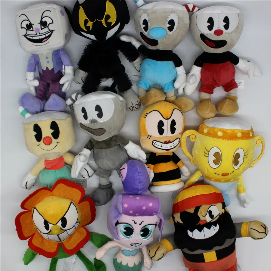 11 шт./компл. 18-25 см Горячая игра Cuphead плюшевая игрушка с новейшим набором мягкая