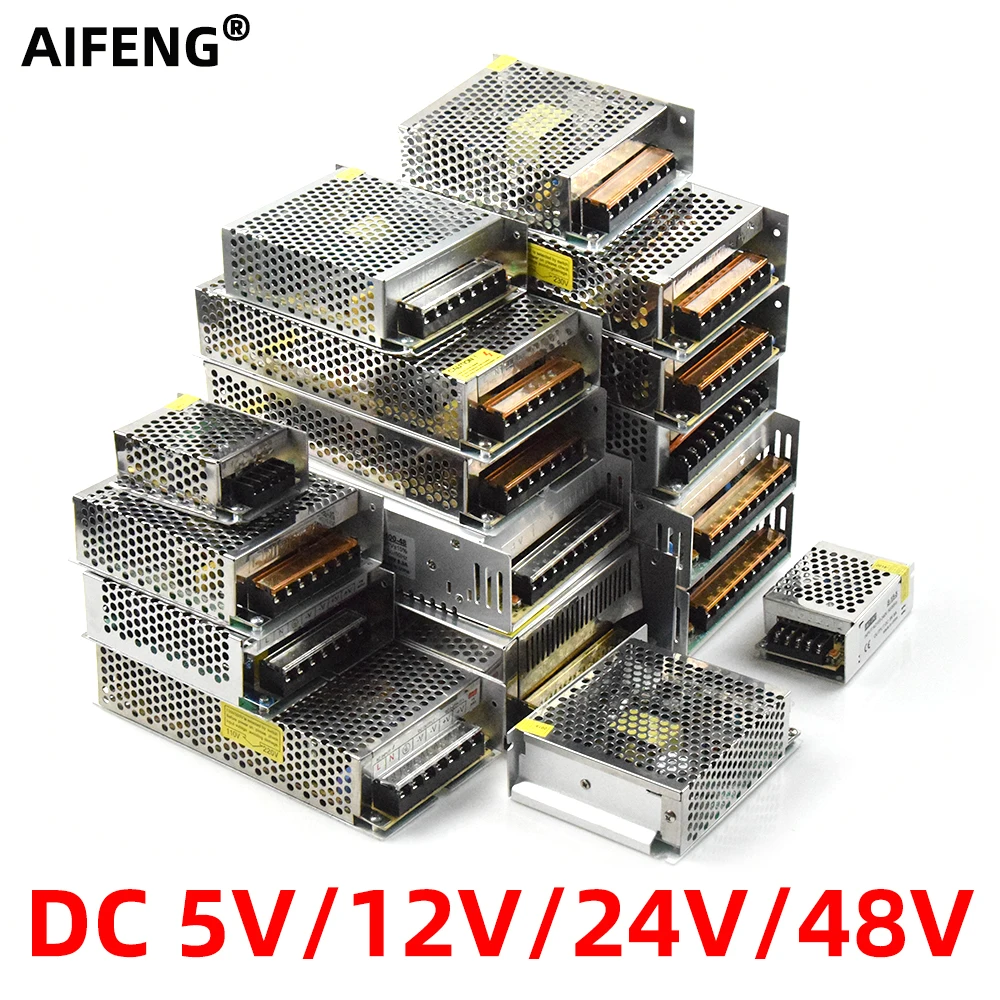 AIFENG трансформаторы для освещения DC 5 в 12 В 24 в 48 в источник питания dc12v 1A 2A 3A 4A 5A 6A 8A 10A 15A 20A 30A светодиодный адаптер питания для драйвера|Трансформаторы систем освещения|   | АлиЭкспресс