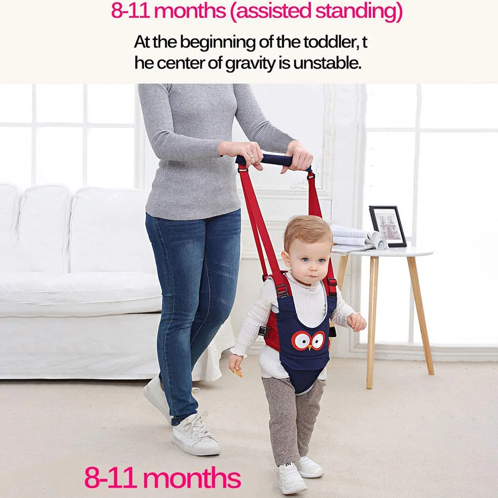 Cartoon Animal Handheld Baby Walking Helper Walker Assistant Toddler Leash Safety Belt For Kids Learning Training Walking Belt