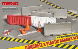 Meng Model 1 35 SPS 012 CON CRETE PLASTIC BARRIER SET plastic model kit