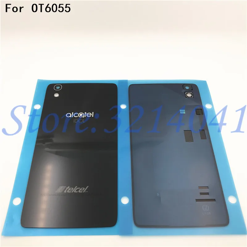 

Good quality New Glass Battery Door Back Cover Housing Case For Alcatel Onetouch Idol 4 OT 6055 OT6055 OT6055K 6055U With NFC