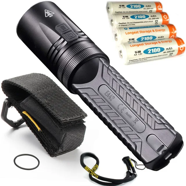 2018 NITECORE EA42 CREE XHP35 HD1800 люмен светодиодный фонарик с 4 батареями АА для охоты поиска