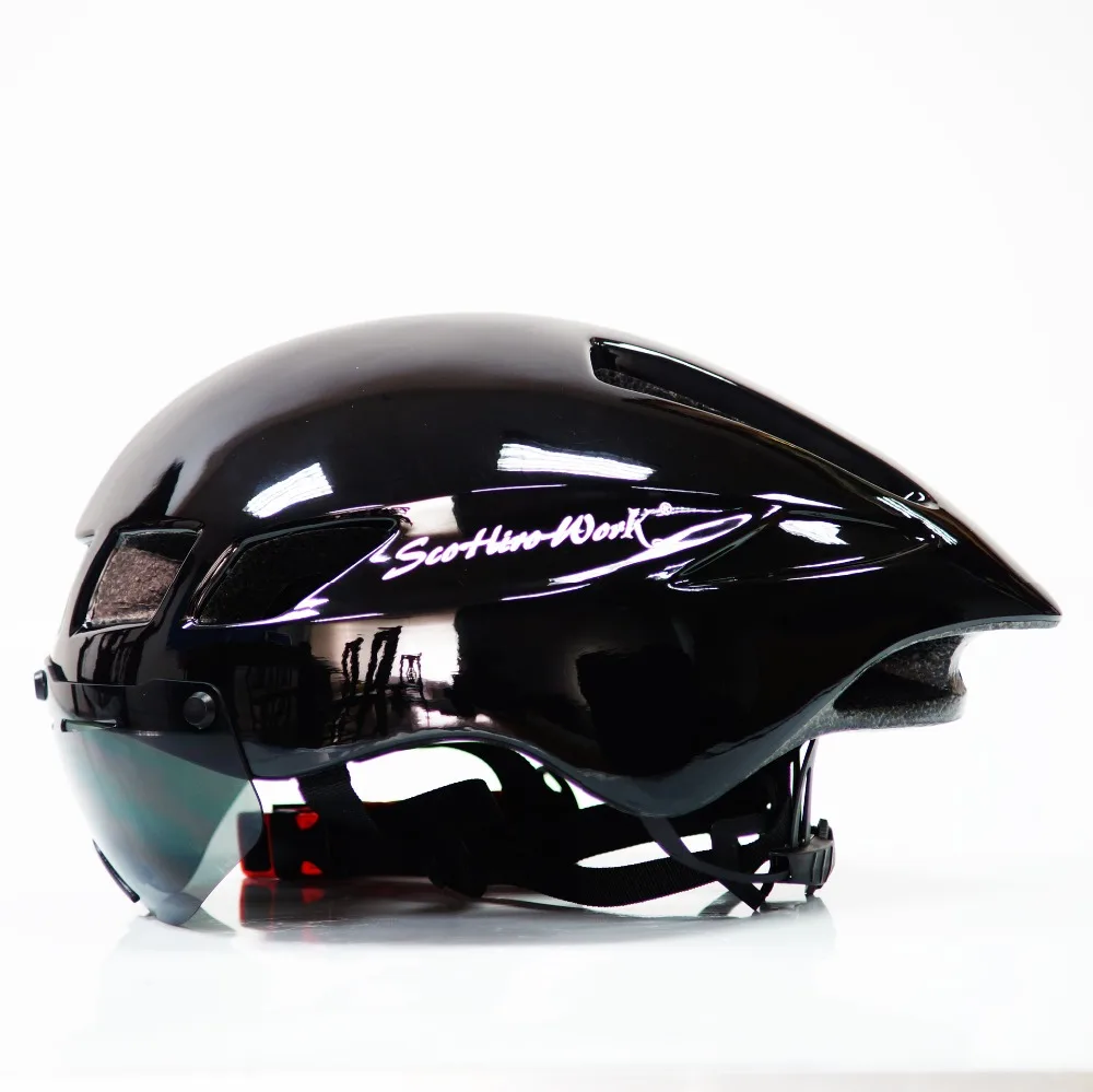 Scohiro funciona Mtb горный велосипед Estrada Capacete da Bicicleta Capacete lente козырек de vidro Ciclismo Cascos Bici MTB Cic