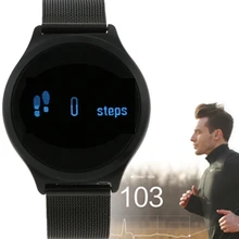 Водонепроницаемый Bluetooth Smart Браслет, Фитнес трекер сна сердечного ритма Мониторы SmartBand Нержавеющая сталь ремень