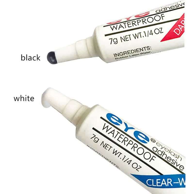 1 pc false eyelash glue strong transparent white / black waterproof false eyelash glue makeup gel eyelash glue beauty tools