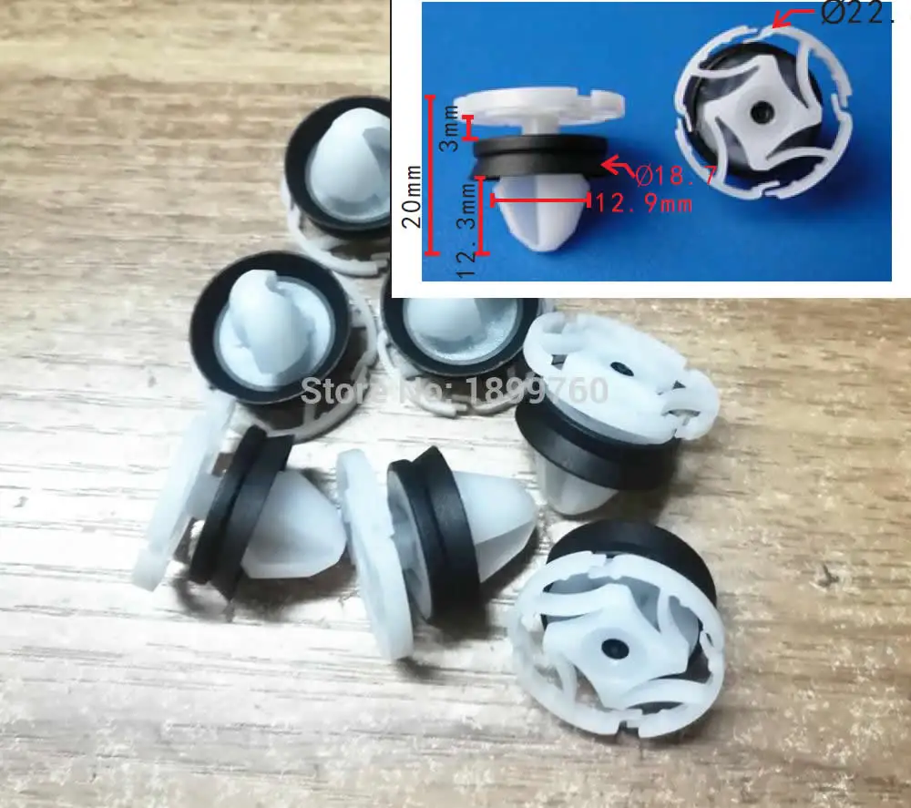 50x чехол для PEUGEOT 2008 208 308 5008 CITROEN C5 DS4 DS5 5 зажимы отделки дверной панели 9345ZN|Клипсы и