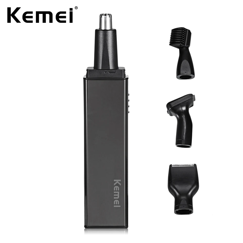 

Kemei KM - 6636 4 In 1 Washable Electric Nose Ear Trimmer Beard Trimer Eyebrow Sideburn Hair Trimmer Shaver Shaving Hair Removal