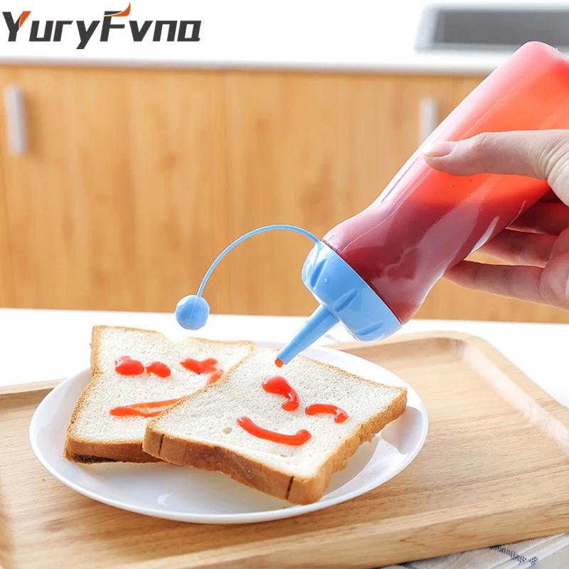 YuryFvna пластиковая бутылка для приправ масло салатный Кетчуп jam Mayonnaise Cruet соус