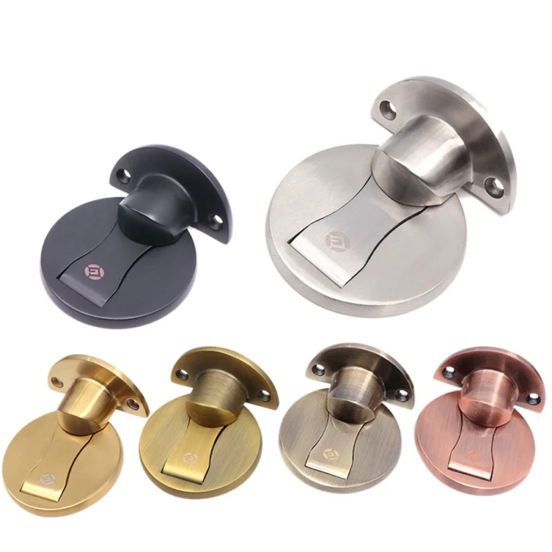 Magnet Door Stops Stainless Steel Invisible Door Stopper Magnetic Door Holder Toilet Glass Door Hidden Doorstop Hardware