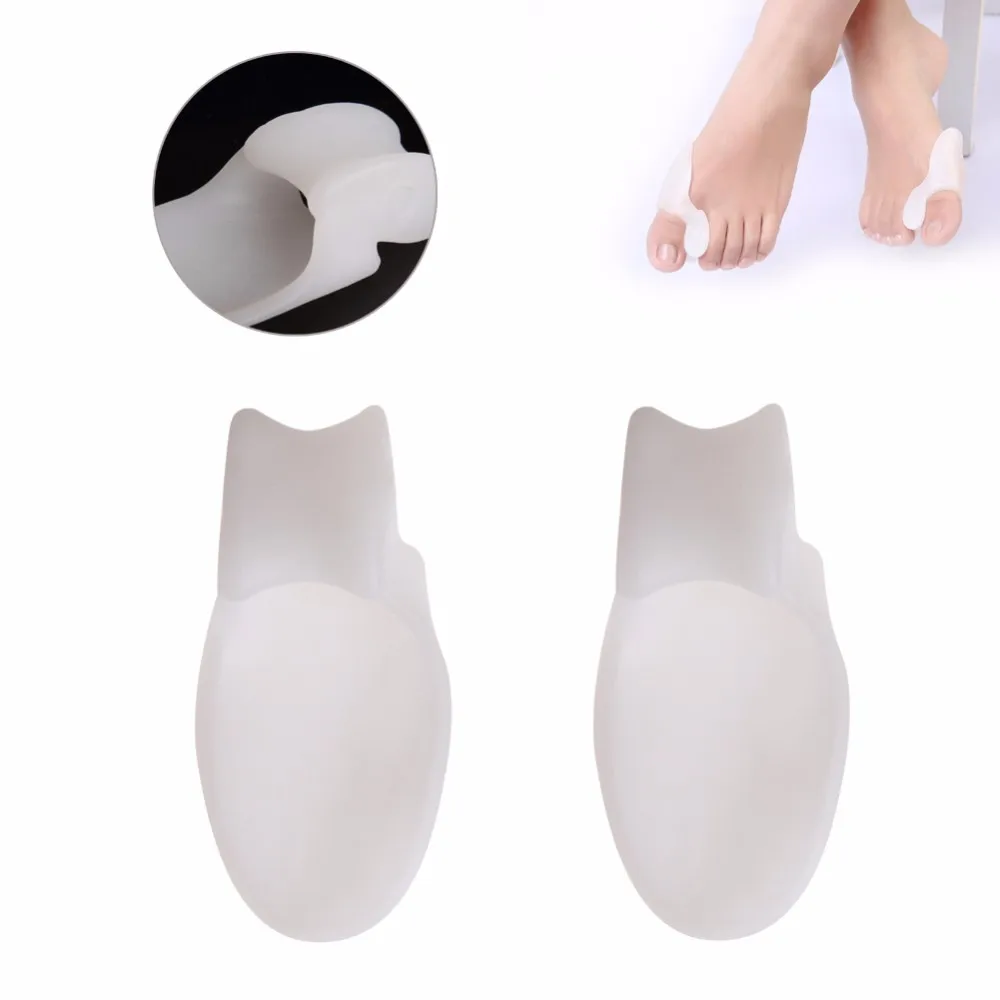2 шт гелевые силиконовые разделители для пальцев ног выпрямитель вальгусная деформация от боли