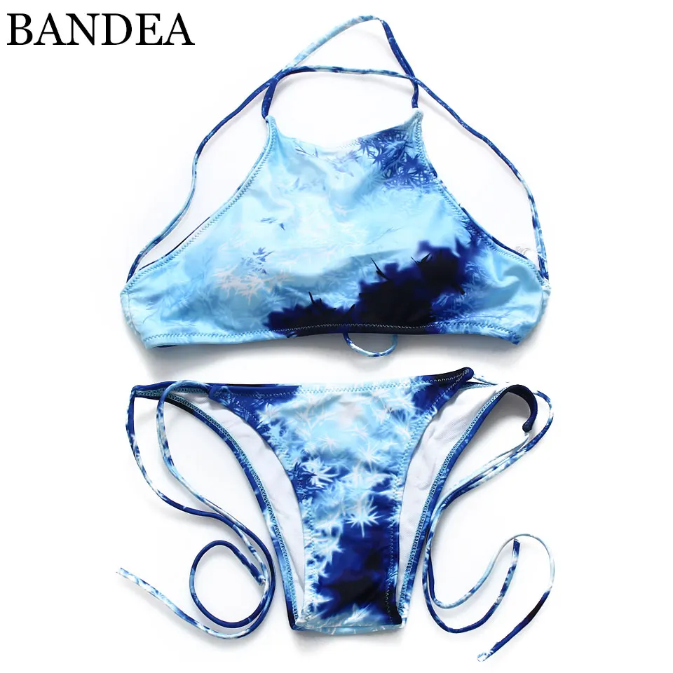 BANDEA 2017 Bikinis Swimwear Padded Summer Style Swimming Suit Halter