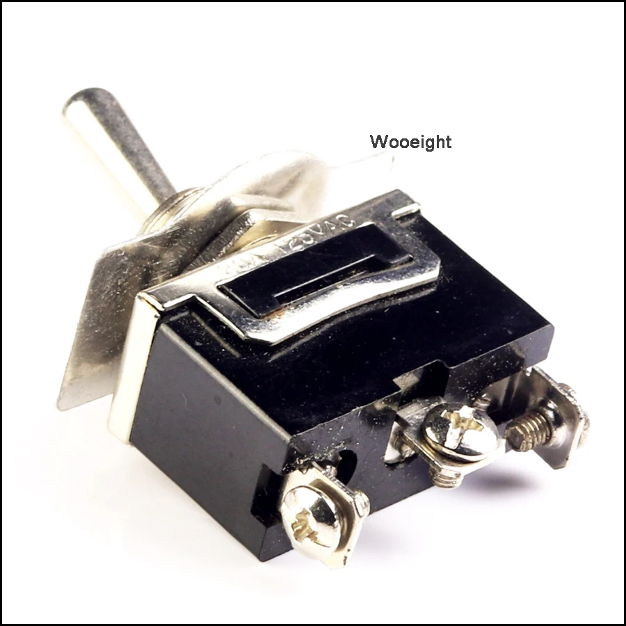 Wooeight Новый 3 винтовой переключатель Toogle 10A 250 В контакта 2 положения вкл. Рокер SPDT