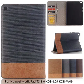 

For Huawei T3 8 business Magnetic PC Leather Flip Cover Case for Huawei MediaPad T3 8.0 KOB-L09 KOB-W09 tablet case stand cover