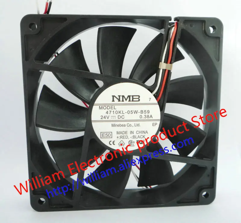 Оригинальный НМБ 4710KL-05W-B59 24V 0.38A 120*120*25 мм 12 см 3 линии Тахометр сигнала Вентилятор