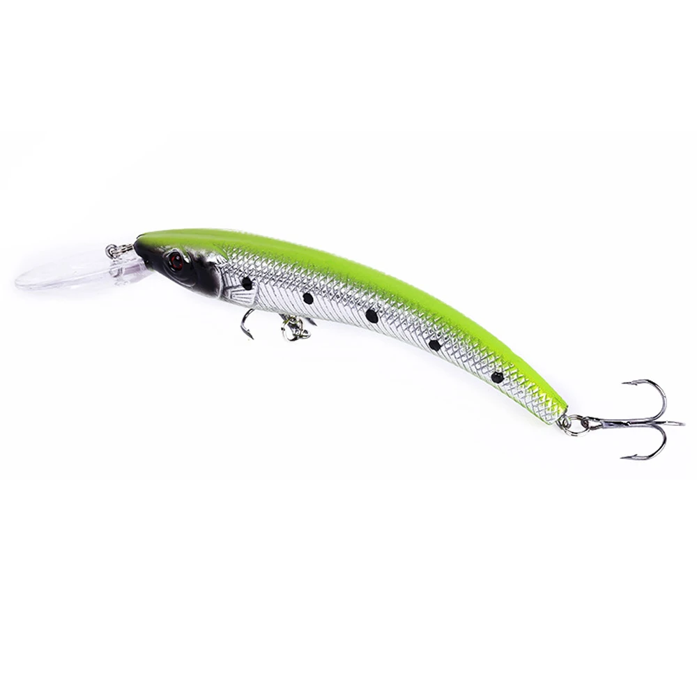 

15.5cm 14g bending Minnow Fishing Lure Wobbler Swim Bait with Hooks Artificial Hard Bait Crankbait Fishing Tackle