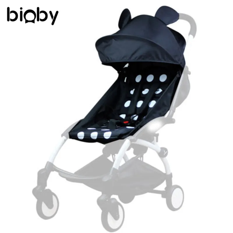 

Replace Textile Hood Backrest Inclination 165 Degree Cartoon Dot Sun Cover Canopy Seat Pad Accessories For Baby Yoya Stroller