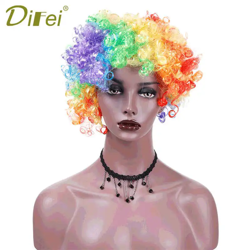 

Cateleya Spring Summer Cool 8 inch Synthetic Afro Kinky Curly Wig with 7 Colors for black woman