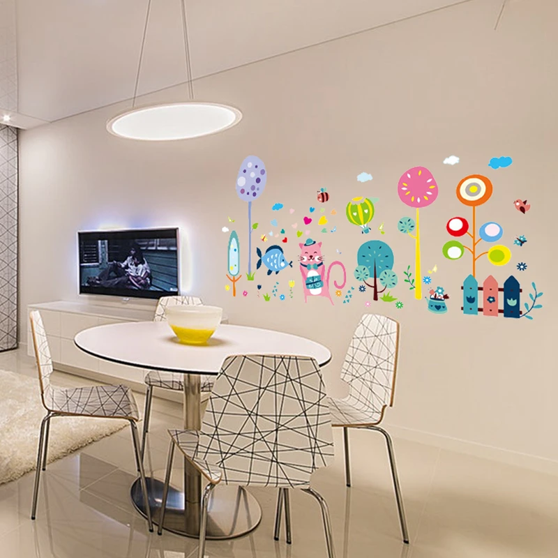 Home Decor Cartoon Car Creative wall stickers Home Decor Wedding Decoration maison Self-adhesive Removable wall stickers rooms (6)