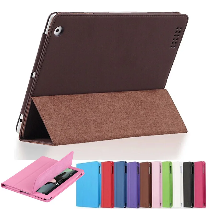 For iPad Air2 Official Folding Folio Smart Stand PU Leather Cover for
