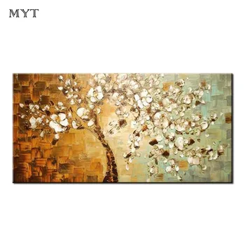 

2020 Sale Painting By Numbers Myt Flower Tree Modern Wall Art Canvas Handmade Oil Painting Living Room Decoration 3d Picture
