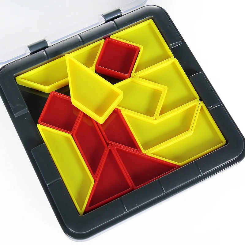 Tangram Совета Логические игрушки для детей разведки мозга игры геометрические
