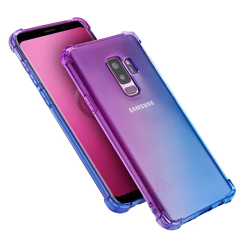 Силиконовый чехол для samsung Galaxy M20 M10 S10E S10 S9 S8 J4 J6 плюс J8 A9 A8 A6 A7 J5 Prime J7 Note 9 8 градиентный чехол