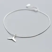 Подлинный реальный. Ювелирные украшения из стерлингового серебра 925 пробы SNAKEBONE цепь с хвостом русалки ножной браслет GTLS834