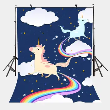 

5x7ft Photo Studio Props Cartoon Pony Backdrops Baby Children Theme Photo Photography Background