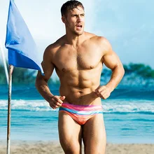 Austinbem Радуга Для мужчин Плавание одежда Для мужчин s Плавание трусы сексуальные треугольные плавательные трусы Плавание ming Шорты 202