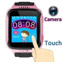 Детские gps Смарт-часы с фонариком и камерой SIM звонки анти-потеря SOS трекер местоположения детские безопасные часы для iOS Android DF