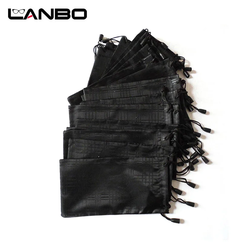 Glasses Case Sunglasses Bag 50 pcs/lot Soft Plaid Cloth Glasses Pouch