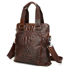 100% Natural Genuine Leather Men Messenger Bags Briefcase Men Shoulder Handbags Business Bags Leather Handbag Travel Bag B9908