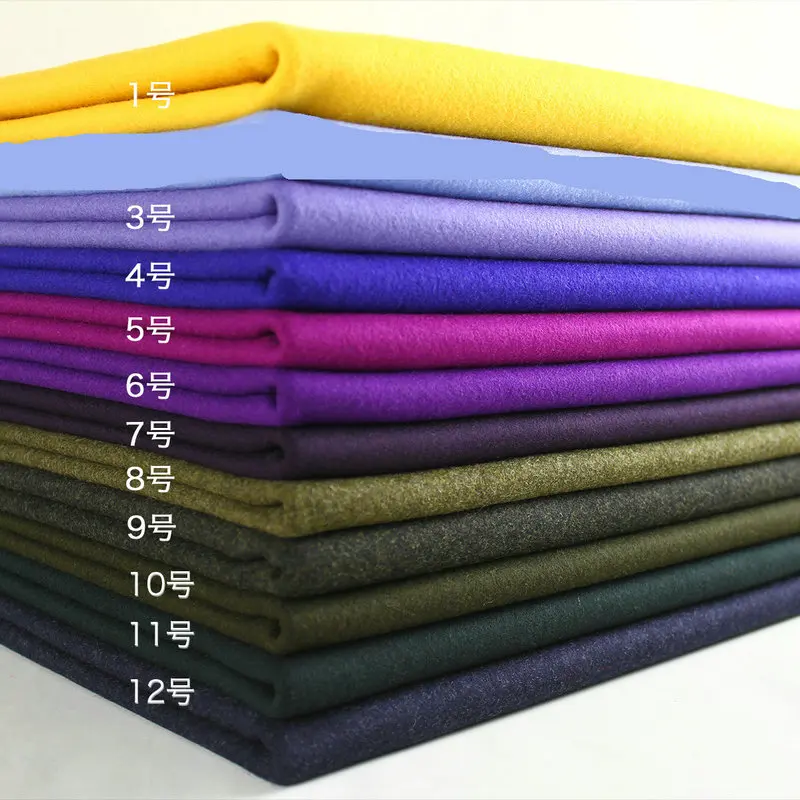 

New color MELTON Woolen Cloth fabric For Winter garment W1H04