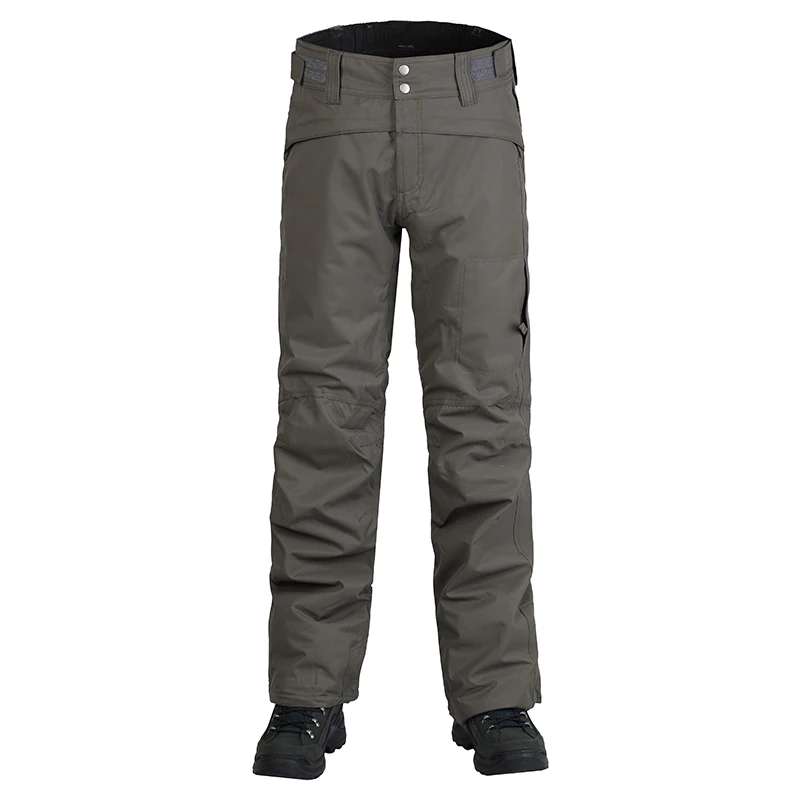 Распродажа SAENSHING зимние лыжные брюки для женщин и мужчин водонепроницаемые лыжные Сноубординг брюки ветрозащитный тепловой узкий снег брюки - Цвет: grey