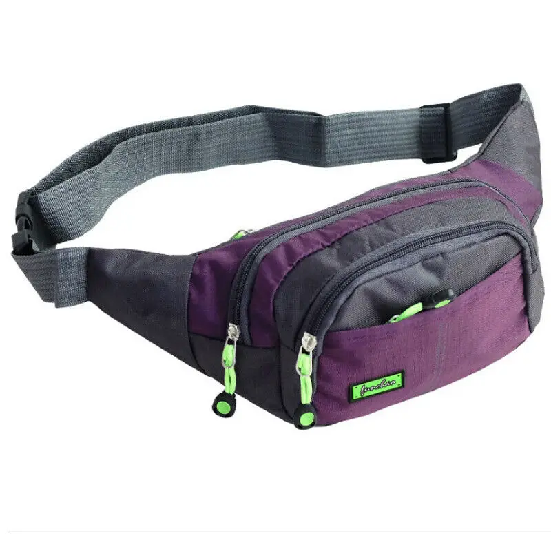 

Men's Women's Universal Canvas Waist Bag Sports Crossbody Travel Heuptas chest bag fanny pack