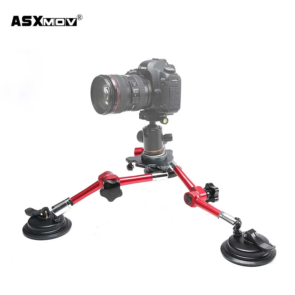 ASXMOV XP03 камера из алюминиевого сплава Штатив 40 см 50 кг нагрузка сильный автомобиль присоска держатель dslr камера штатив - Цвет: Ball head
